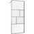 Душевая перегородка Vincea Walk in HC Art 80 см VSW-1HC800CFGM (стекло 8 мм) с кронштейном в комплекте, вороненая сталь/прозрачное/матовое - 4 Душевая перегородка Vincea Walk in HC Art 80 см VSW-1HC800CFGM (стекло 8 мм) с кронштейном в комплекте, вороненая сталь/прозрачное/матовое фото 4