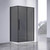 Душевое ограждение Vincea Slim-N 110x80 см VSR-4SN8011CGB, чёрный/тонированное фото 