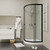 Душевое ограждение Parly 90х90 см ZE911B, хром/прозрачное фото 3