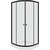 Душевое ограждение Parly 90х90 см ZE911B, хром/прозрачное фото 4