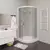 Душевое ограждение Parly 80х80 см ZF81, белый/матовое фото 2