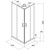 Душевое ограждение Parly 120х80 см ZQ121F, белый/матовое фото 3