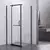 Душевое ограждение Veconi Rovigo 80x80 см RV18B-80-01-C5, чёрный матовый/прозрачное фото 