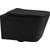 Унитаз подвесной безободковый Abber Rechteck AC1201MB с крышкой микролифт, чёрный матовый фото 