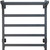 Полотенцесушитель электрический Тругор Пэк сп 20 кв с полкой П5 500х600 мм (возможность скрытого подключения) 00-00047125, графит фото 2