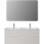 Тумба подвесная с раковиной Cezares DUET-N-1200-2C-SO-2-BL 120 см (раковина CZR-8095-120-2) bianco lucido фото 7