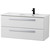 Тумба подвесная с раковиной Cezares ECO-CER-N-1000-2C-SO-BL-R 100 см (раковина CZR-8095-100-R) bianco lucido фото 2