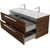 Тумба подвесная с раковиной Cezares ECO-CER-N-1200-2C-SO-NCS-P 120 см (раковина CZR-8073-120-1-2) орех шоколад софт фото 6