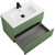 Тумба подвесная с раковиной Cezares DUET-N-800-2C-SO-PS-P 80 см (раковина CZR-8095-80) фисташковый софт - 3 Тумба подвесная с раковиной Cezares DUET-N-800-2C-SO-PS-P 80 см (раковина CZR-8095-80) фисташковый софт фото 3