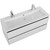 Тумба подвесная с раковиной Cezares PLANE-1200-2C-SO-BL 120 см (раковина CZR-8070-120-1-2) bianco lucido фото 3