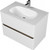 Тумба подвесная с раковиной Mirsant Savag 80 см (раковина Astra 80), белый глянцевый фото 