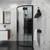 Душевое ограждение Niagara Eco 80x80 см NG-1003-14BLACK, чёрный матовый/мозаика фото 4