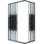 Душевое ограждение Niagara Eco 100x80 см NG-1018-14QBLACK, чёрный матовый/мозаика фото 3