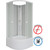 Душевая кабина Niagara 80x80 см P80/40/MT/BK, белый/матовое фото 