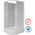 Душевая кабина Niagara 100x80 см P100/80/26R/MT/BK, белый/матовое фото 