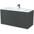 Тумба подвесная с раковиной Iddis Bild 100 см BIL10G0i95K, тёмно-серый фото 2