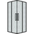 Душевое ограждение Grossman Cosmo 90x90 см 300.K33.02.9090.21.02, чёрный матовый/шиншилла фото 2