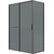 Душевое ограждение Grossman Style 120x70 см 120.K33.05.1270.21.10, чёрный матовый/тонированное фото 2