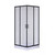 Душевое ограждение Taliente 80x80 см TA-08082-1CB, чёрный/прозрачное фото 