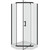 Душевое ограждение Parly 90х90 см ZPE911BE, чёрный/прозрачное фото 4