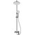 Душевая стойка Veconi FE-110-B-C4, чёрный матовый, Цвет производителя: чёрный матовый -  Душевая стойка Veconi FE-110-B-C4, чёрный матовый, Цвет производителя: чёрный матовый фото