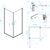 Душевое ограждение RGW LE-30 80х80 см 06123008-11, хром/прозрачное фото 4