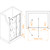 Душевая дверь RGW LE-103 110 см 711210311-11, хром/прозрачное - 3 Душевая дверь RGW LE-103 110 см 711210311-11, хром/прозрачное фото 3