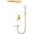 Душевая система для ванны Gappo G07 G7117-73, золото сатин -  Душевая система для ванны Gappo G07 G7117-73, золото сатин фото