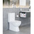 Унитаз-компакт Sanita Luxe Quadro WC.CC/Quadro/2-SlimDM/WHT.G/S1 с крышкой микролифт фото 
