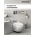 Инсталляция с подвесным унитазом комплект: Grossman Style 900.K31.01.000 с подвесным безободковым унитазом GR-4455SQ сиденье микролифт, крепление, кнопка смыва 700.K31.05.42M.42M графит сатиновый фото 5