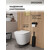 Инсталляция с подвесным унитазом комплект: Grossman Style 900.K31.01.000 с подвесным безободковым унитазом GR-4477SQ сиденье микролифт, крепление, кнопка смыва 700.K31.05.30M.30M золото глянцевое фото 5