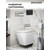 Инсталляция с подвесным унитазом комплект: Grossman Classic 900.K31.01.000 с подвесным безободковым унитазом GR-4479SQ сиденье микролифт, крепление, кнопка смыва 700.K31.04.21M.21M чёрный матовый фото 5