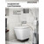 Инсталляция с подвесным унитазом комплект: Grossman Style 900.K31.01.000 с подвесным безободковым унитазом GR-4479SQ сиденье микролифт, крепление, кнопка смыва 700.K31.05.42M.42M графит сатиновый фото 5