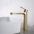 Смеситель для раковины высокий Aquatek Ника AQ1804BG, золото фото 6