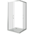 Душевое ограждение Bas Latte CR-80-C-WE 80х80 см, алюминий/прозрачное фото 3