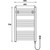 Полотенцесушитель электрический Gerhans П13 400х700 мм K610745W-1, белый - 2 Полотенцесушитель электрический Gerhans П13 400х700 мм K610745W-1, белый фото 2