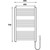 Полотенцесушитель электрический Gerhans П13 400х700 мм K610745W, белый - 2 Полотенцесушитель электрический Gerhans П13 400х700 мм K610745W, белый фото 2
