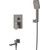 Душевая система для ванны Cezares SLIDER-VDSET-GM, оружейная сталь - 5 Душевая система для ванны Cezares SLIDER-VDSET-GM, оружейная сталь фото 5
