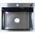 Кухонная мойка Azario Nicole AZB5050N (сифон, дозатор и коландер в комплекте) чёрный фото 2