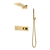 Душевая система для душа с термостатом Boheme Fusion 131-MG, золото матовое фото 