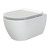 Унитаз-биде подвесной безободковый Boheme Bianca 963-SET-2-MW с тонкой крышкой микролифт, белый матовый фото 