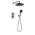 Душевая система для душа Boheme Cell 427-GM + 135-2-GM (со скрытой частью) графит фото 