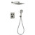 Душевая система для душа с термостатом Grocenberg GB5040NK, никель фото 
