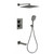 Душевая система для душа с термостатом Grocenberg GB5050BG, графит фото 