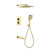 Душевая система для душа с термостатом Grocenberg GB5050GO, золото фото 