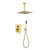 Душевая система для ванны Grocenberg GB5089GO-4, золото фото 
