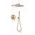 Душевая система для ванны Grocenberg GB5099MG-3, матовое золото фото 
