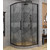 Душевое ограждение Avacan 120х120 см HB120, чёрный/узор фото 