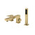 Смеситель для ванны Groсenberg GB6008MG, матовое золото фото 
