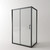 Душевое ограждение EvaGold 120х90 см EG220026, чёрный/прозрачное фото 3